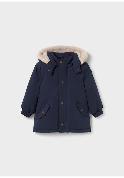 Mayoral Kışlık Erkek Bebek Kapşonlu Parka Mont Mavi 18 Ay-3 Yaş-2899