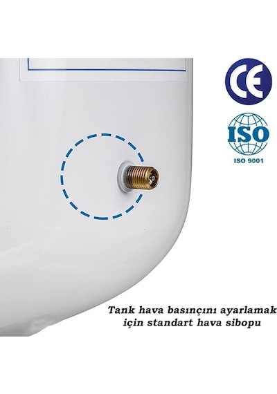 WaterMelon Tüm Su Arıtma Cihazları Uyumlu Metal Genleşme Tankı NSF Onaylı Paslanmaz Çelik 3.2 (12 Litre) Tr Tank WaterMelon Tüm Su Arıtma Cihazları Uyumlu Metal Genleşme Tankı NSF Onaylı Paslanmaz Çelik 3.2 (12 Litre) Tr Tank