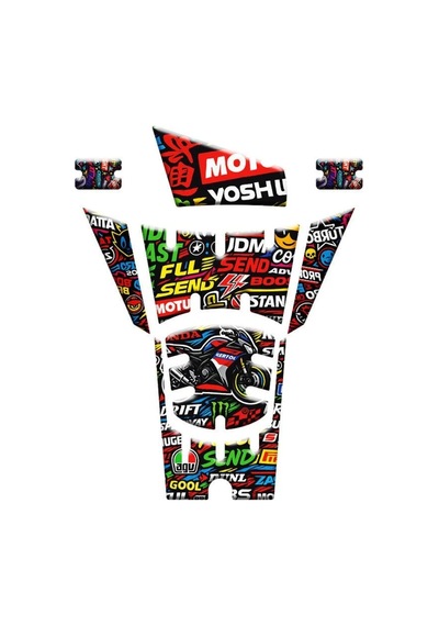 Hızlı Teker Honda Pcx 2025-2026 Jdm Street Tank Pad