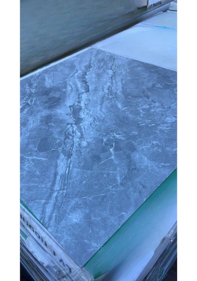 Yapışkanlı Yer Zemin Ve Duvar Kaplama Paneli Arkası Kauçuklu 60x60cm Banyo Salon Floor Pvc Panel 617