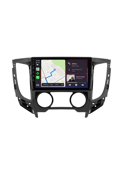 Mitsubishi L200 Android Multimedya 2015-2017 Manuel Carplay Android Auto Navigasyon 6gb Ram 64gb 9"