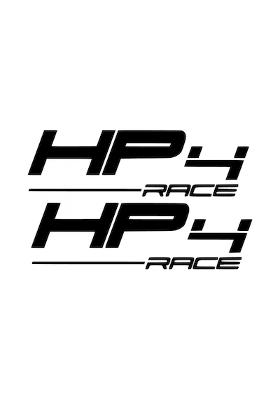 BMW HP4 Race Yazı Sticker Etiket Modeli