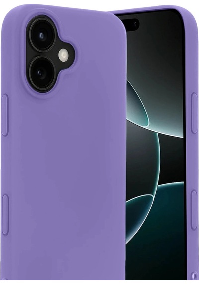 Apple Uyumlu iPhone 17 First Silikon Mor