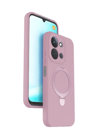 Redmi 15c 4g Regal Magsafe Standlı Kapak - Açık Pembe Bz8683140896171