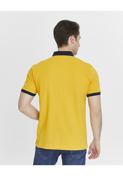 AR-MA Arma Erkek Likralı Pike Polo Yaka Tişört Y27374308801 Sarı