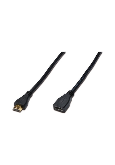 Digitus Ak-330201-030-s 3 Mt Hdmı To Hdmı Erkek-dişi V1.4 4k 2160p Awg30 3x Zırnlı Altın Uçlu Kablo