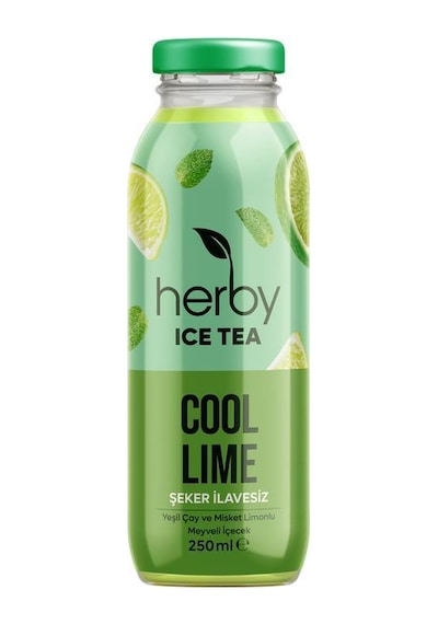 Herby Ice Tea Cool Lime 12'li Şeker İlavesiz Soğuk Çay +  Tea 20'li