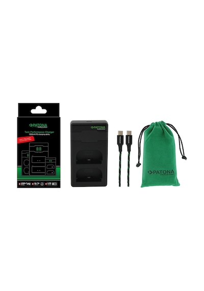 Patona Premium Canon Lp-e6 İkili Şarj Cihazı + Pd20w Adaptör