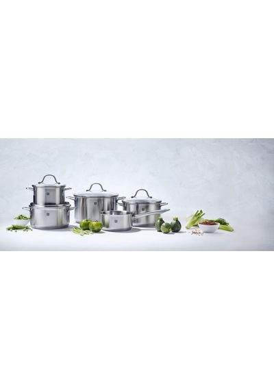 Zwilling Flow Tencere Seti, Paslanmaz Çelik, 5 Parça, Gümüş Rengi Genel