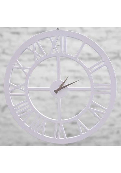 1448bng90271hobi Adn Dekoratif Duvar Saat Ahşap Mdf Cnc Kesim Beyaz Renk Model El Yapım Beyaz