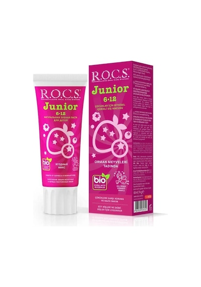Rocs Junior 6-12 Yaş Diş Macunu Orman Meyveleri Tadında 60 Ml