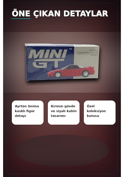 Senna Anma 1/64 Ölçek Honda Nsx Prototip 1989 Diecast Model Araba, Koleksiyonluk Bx-313328