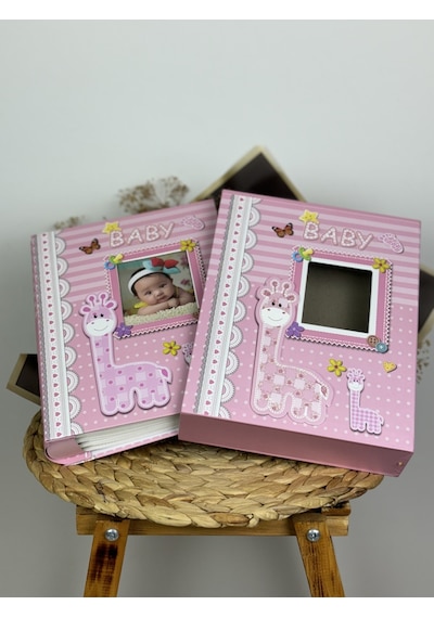 Rabsev Rs031 Bebek Fotoğraf Albümü 10x15 CM 200 Fotoğraf Kapasiteli Kutulu Lüx Bebek Albüm