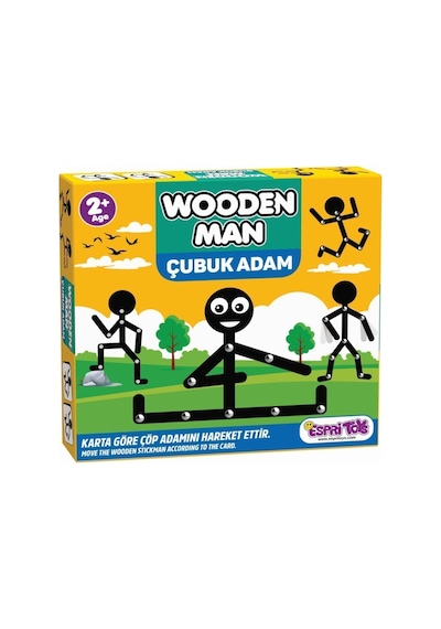 Wooden Man Game Çöp Adam Ve Çubuk Adam Hafıza Kutu Oyunu