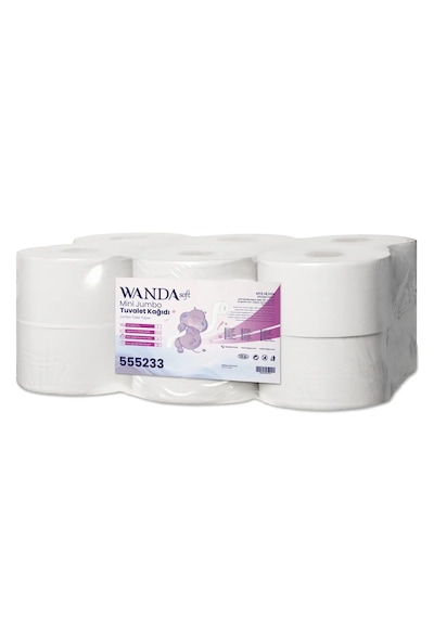 Wanda Soft Extra Mini Jumbo Tuvalet Kağıdı 3 Kg 12 Li Paket, 2 Katlı,