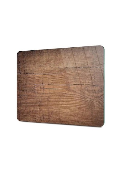 Tr Cam Kesme Tahtası Ve Sunumluk Eski Ahşap Desenli 20x30 Cm Diğer