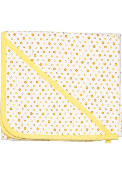 Puanlı Kız Bebek Penye Battaniye 88x88cm - Standart / Sarı Sarı