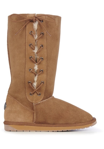 Emu Australia Platinum Hi Lace Kahve Kahve