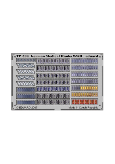 Eduard Tp524 1/35 Ölçek, German Medical Ranks Wwıı Maket
