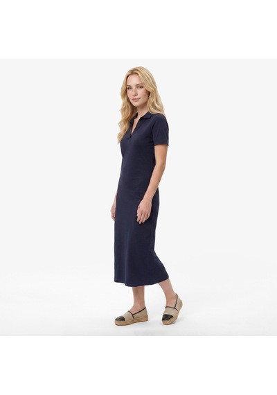Nautica Kadın Lacivert Slim Fit Kısa Kollu Elbiseçizgili65d750t