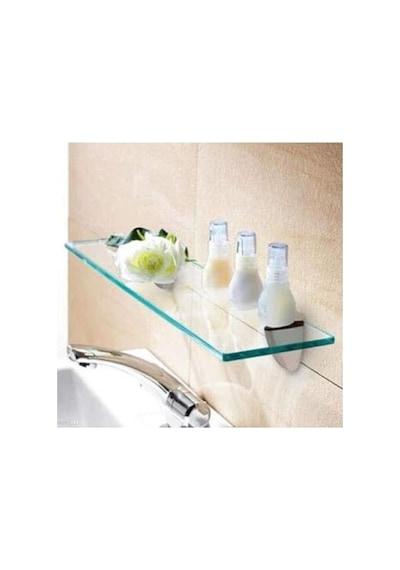12x50 Cm Boyutunda Cam Etejer Rafı, Şık Ve Kullanışlı 0
