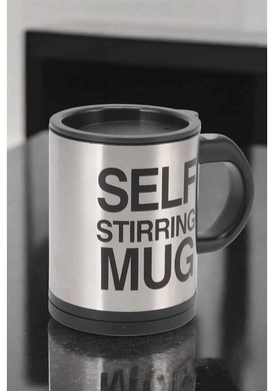 Mey İthalat Yazılı Mug Kupa Karıştırıcı Özelliği Ve Paslanmaz Çelik Çok Renkli