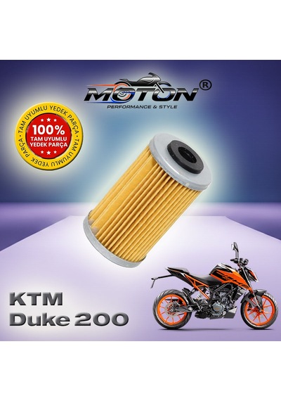 Ktm Duke 200 Uyumlu Yağ Filtresi - A Kalite