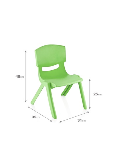 Fiore 2'li Set Küçük Şirin Çocuk Sandalyesi Yeşil Diğer