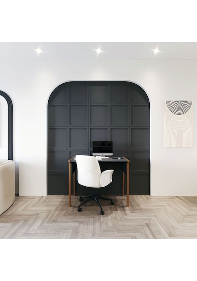Zenith Çalışma Masası 90cm Antrasit Ceviz