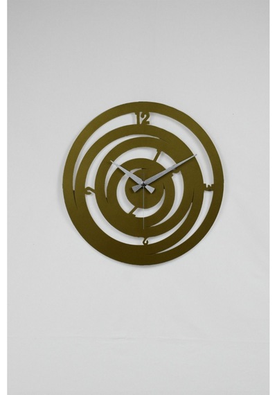Hilal Model Metal Lazer Kesim Akar Sessiz Mekanizmalı Duvar Saati 40 40 Cm -m013 Gold