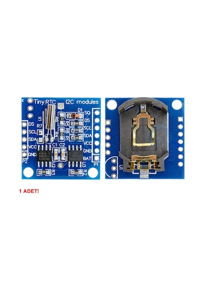 Ds1307 Rtc Iıc Zaman Modül Gerçek Zaman Saat I2c 24c32 Eeprom Sn/dakika/saat/gün/ay/yıl/tarih Hesap