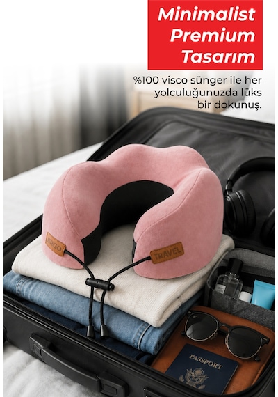Viscofoam Cosy Ortopedik Seyahat Yastığı Visco Boyun Destekli Seyahat Yastığı