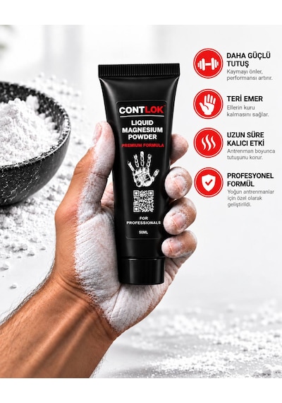 Likit Magnezyum Tozu - Elite Series Liquid Chalk 50cc - Calisthenics, Crossfit, Powerlift, Arm Wrestling, Fitness, Pole Sport
