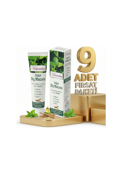 Naturalive Doğal Diş Macunu 9x100 Gr
