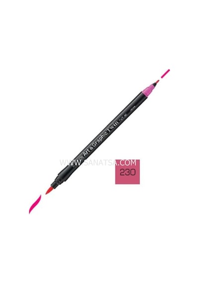 Zig Art & Graphic Twin Marker Çift Uçlu Çizim Kalemi 230 Pale Ros