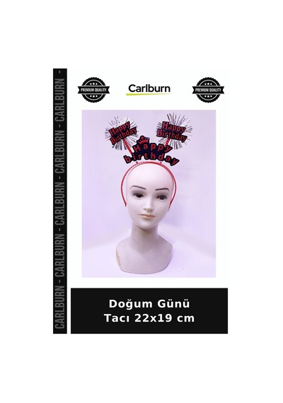 Doğum Günü Tacı 22x19 Cm Parti Objesi Kutlama Gereci Eğlence Ürünü +3
