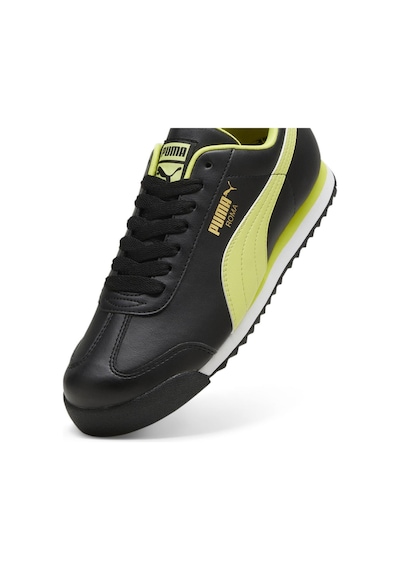 Puma Erkek Siyah-sarı Roma Basic Sneaker Ayakkabı 36957153 Siyah - Sarı