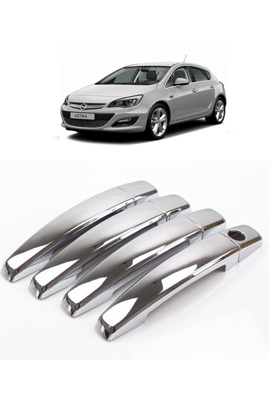 Opel Astra J Hb/sd Krom Kapı Kolu 4 Kapı Paslanmaz Çelik 2010 Üzeri Uyumludur