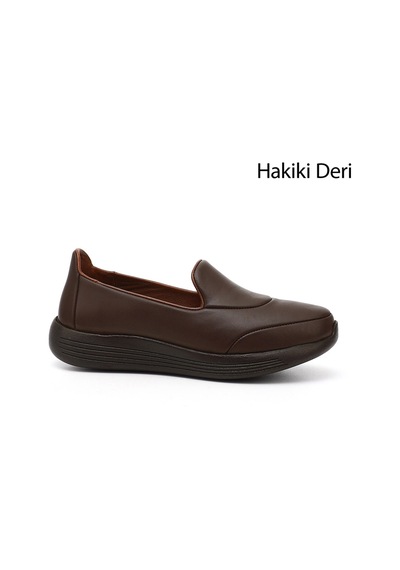 Gönderi(R) Gönderi R Kahve Antik Dolgu Taban Hakiki Deri Comfort Ayakkabı Kahverengi