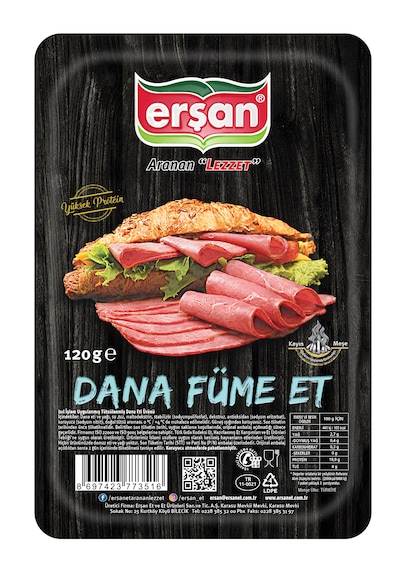 Erşan Dana Füme Et 120 G