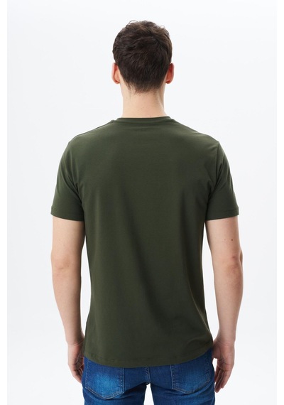 AR-MA Arma Erkek Regular Fit Baskılı Süprem Bisiklet Yaka Tişört Y29344453702 Haki