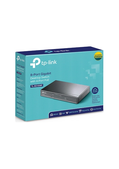 Tl-sg1008p, 8-port Gigabit Desktop Switch With 4-port Poe+