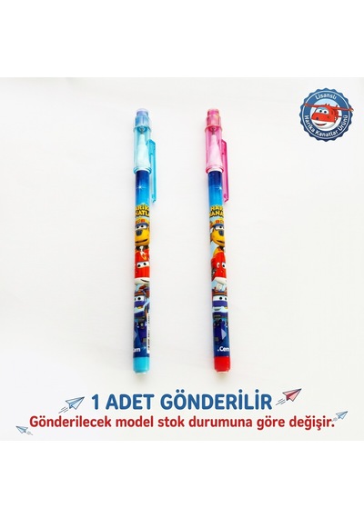 Bakgelal Yumurtlayan Versatil Kalem Eğlenceli Figürlü Basmalı Uçlu Okul Kalemi - 9041658121274 Açık Mavi