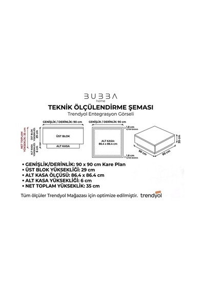 Modern Aura Traverten Desenli Kare Orta Sehpa 90x90 Cm Krem Kurulum Gerektirmez Krem Krem
