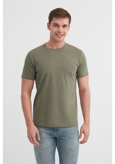 Cazador Basic Süprem Erkek T-shirt 46230 Haki Haki