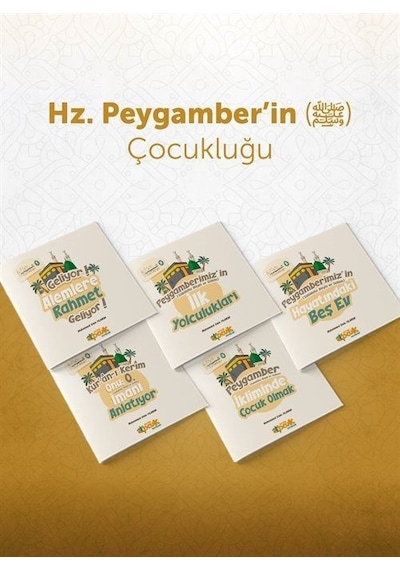 Hz. Peygamberin Çocukluğu Seti-5 Kitap Takım - Muhammed Emin Yıldırım - Siyer Yayınları