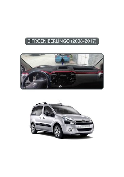 Cıtroen Berlingo 2008-2017torpido Koruma Halısı Gri Kenar