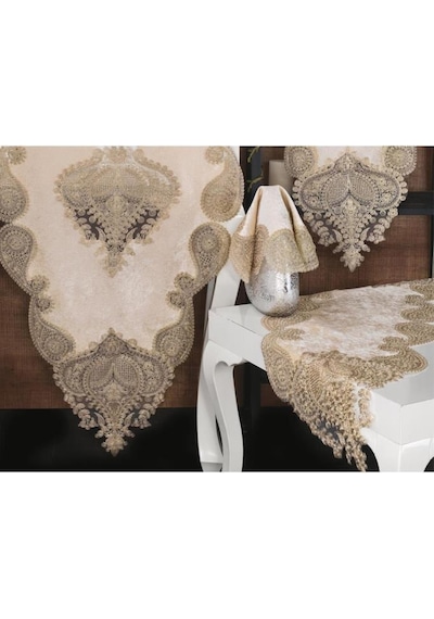 Verna Kadife Salon Takımı 5 Parça 001