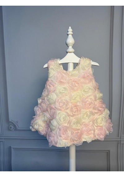 Ministok Rose Arkadan Bağlamalı Kız Bebek Takım Çok Renkli