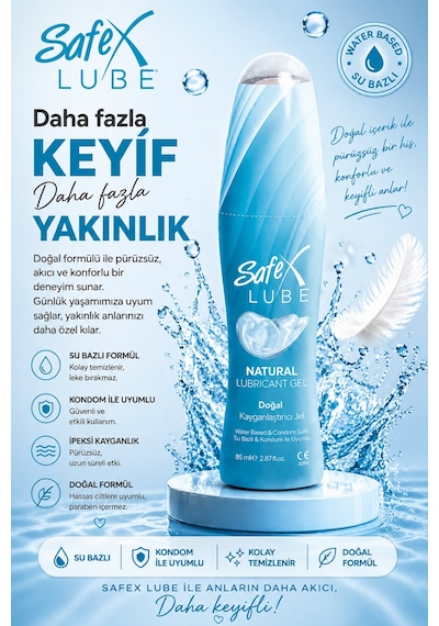 Lube Kayganlaştırıcı Jel Sade 85 Ml. 2 Adet